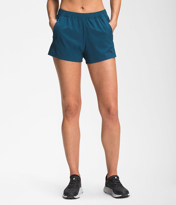 The North Face Womens Shorts Wander 346ZKEVHB - Blue